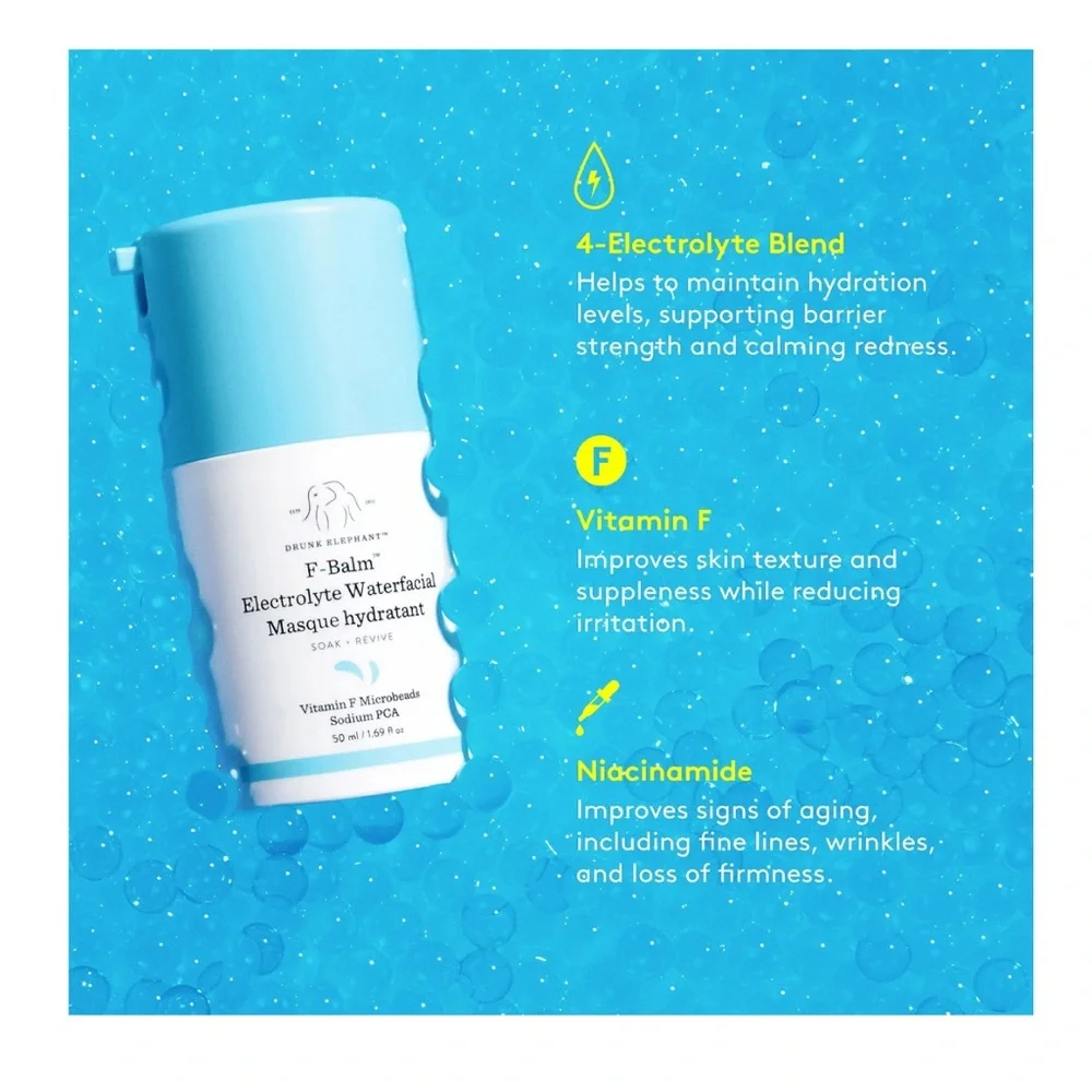 Drunk Elephant F-Balm™ Electrolyte Waterfacial Mask NEW IN BOX - Picture 4 of 8